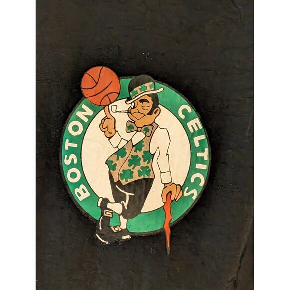 Black Boston Celtics Retro Logo Raglan Coach Full Zip Track Jacket Mesh Lining - Picture 5 of 11